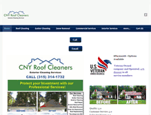 Tablet Screenshot of cnyroofcleaning.com